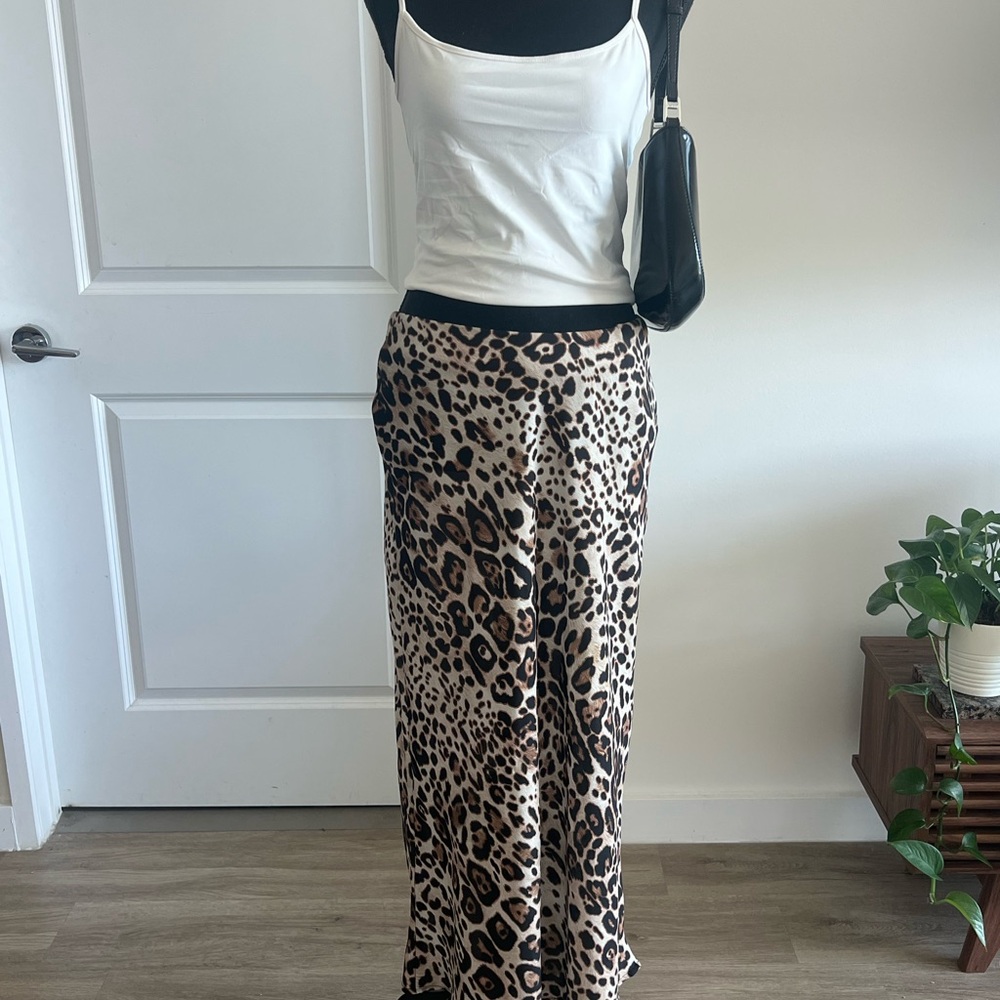 Leopard Print Maxi Skirt Zara